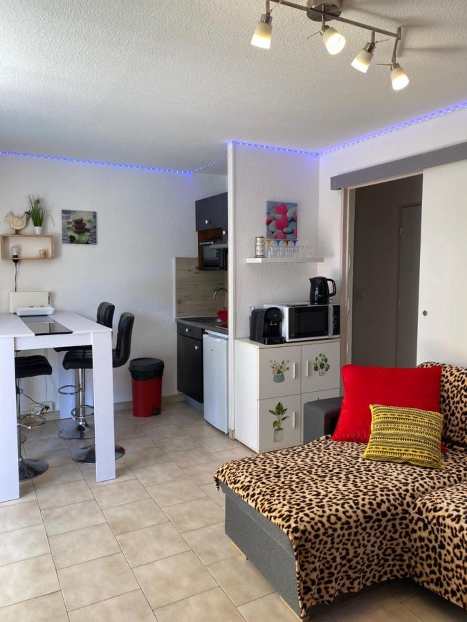 T2 Rdc A Canet En Roussillon Europa 4 Pers ,Piscine,Clim, Tennis, Parking Eksteriør bilde