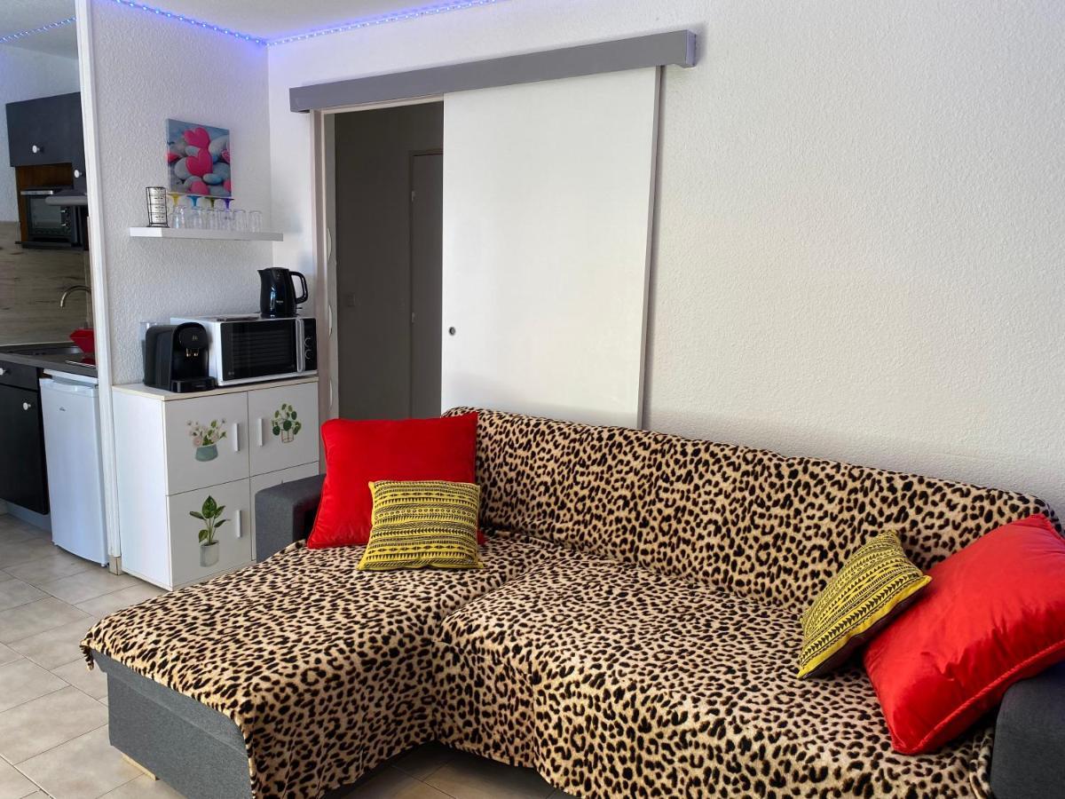 T2 Rdc A Canet En Roussillon Europa 4 Pers ,Piscine,Clim, Tennis, Parking Eksteriør bilde