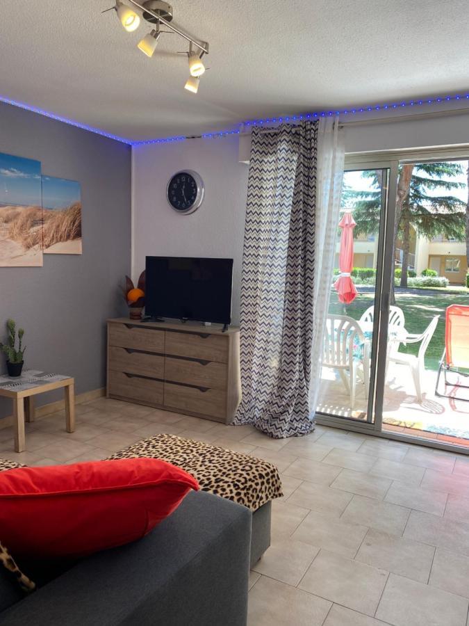 T2 Rdc A Canet En Roussillon Europa 4 Pers ,Piscine,Clim, Tennis, Parking Eksteriør bilde