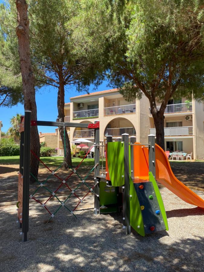 T2 Rdc A Canet En Roussillon Europa 4 Pers ,Piscine,Clim, Tennis, Parking Eksteriør bilde