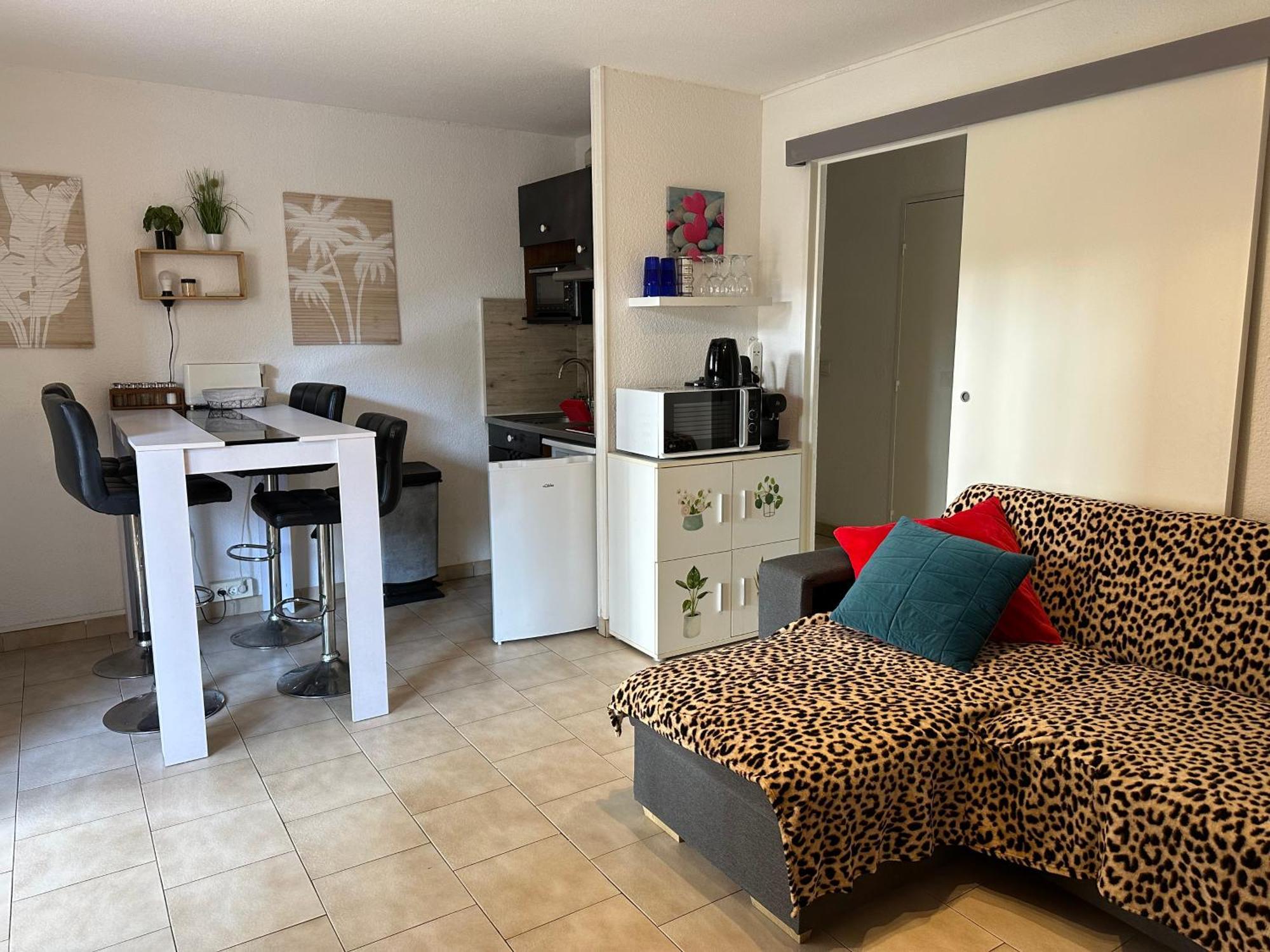T2 Rdc A Canet En Roussillon Europa 4 Pers ,Piscine,Clim, Tennis, Parking Eksteriør bilde
