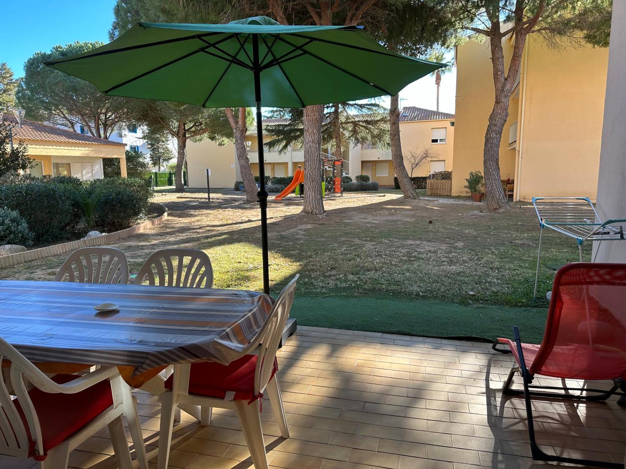 T2 Rdc A Canet En Roussillon Europa 4 Pers ,Piscine,Clim, Tennis, Parking Eksteriør bilde